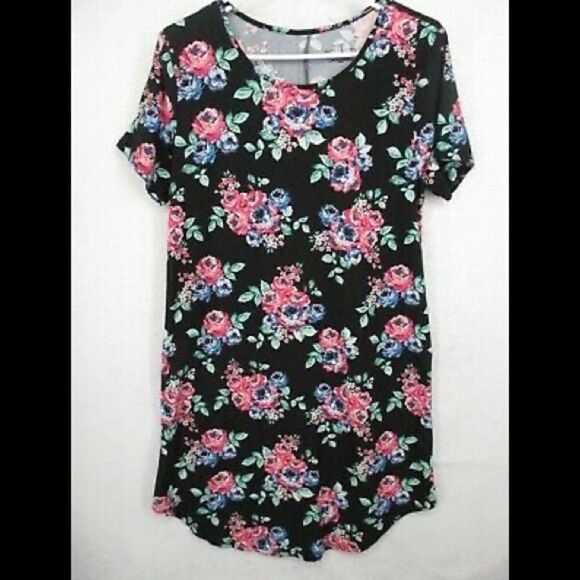 Bobbie Brooks Short sleeve floral dress Large - Picture 1 of 4